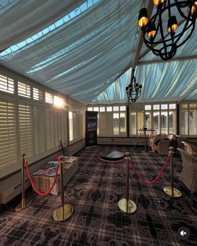 Event setup in conservatory venue